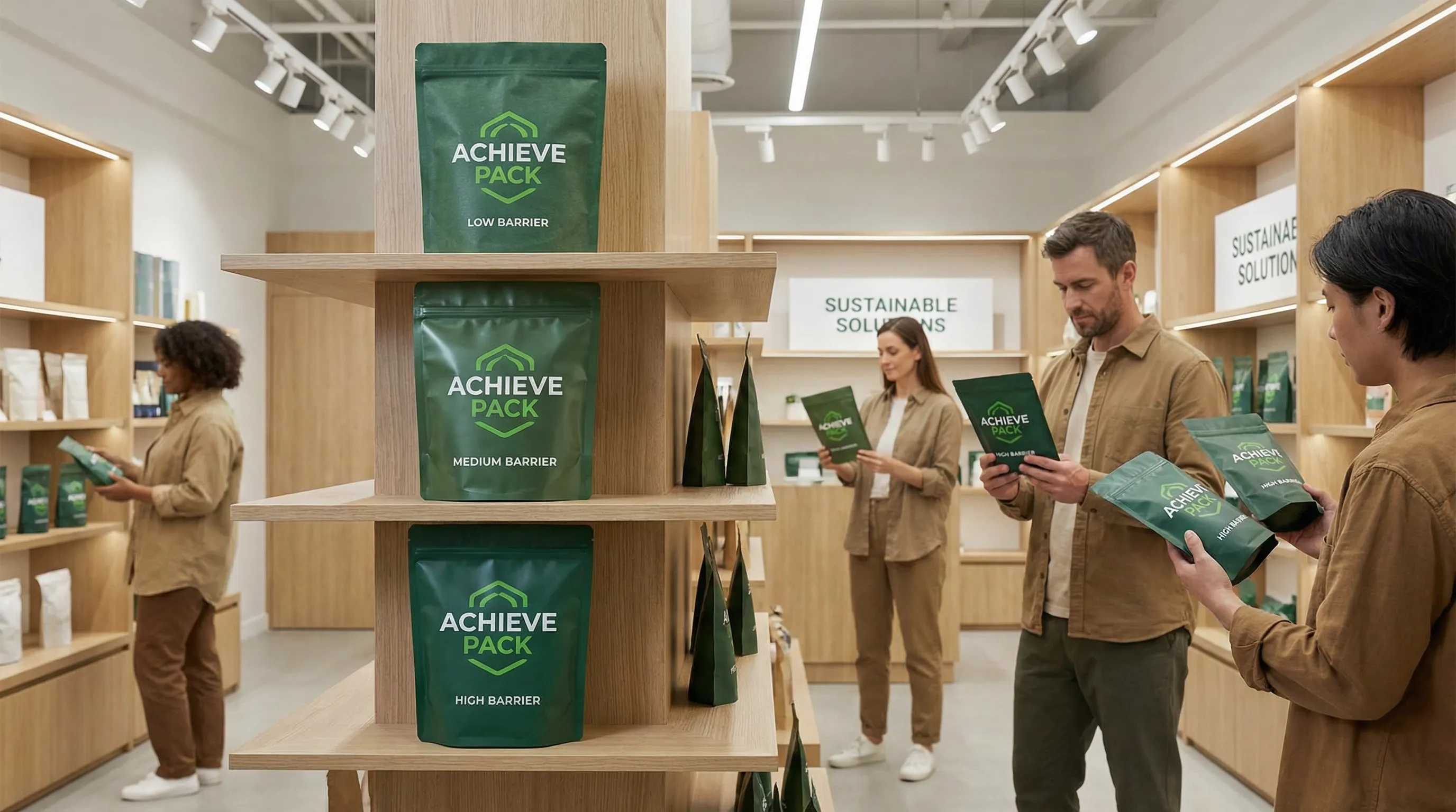 Barrier protection levels for eco-friendly packaging